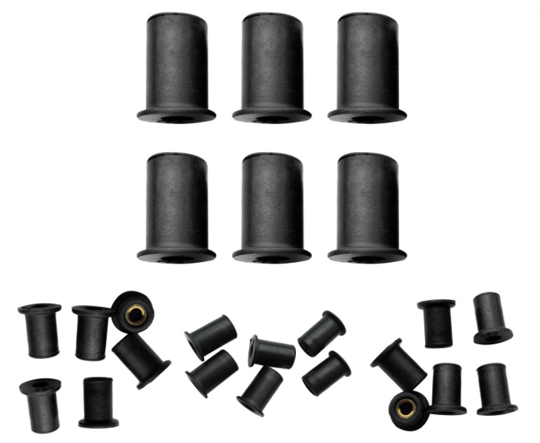 Durable Metric Rubber Well Nuts Blind Fastener Windscreen Fairing Mounting Kit Kayak Canoe Boat Dinghy Accessories