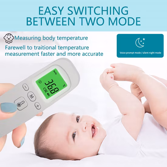 Infrared Digital Baby Outdoor Bimetal Sauna Touchless Refrigerator Contactless Bath Industrial Veterinary Red Food Thermometer