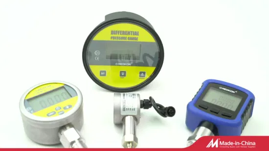 Manómetro digital de rotación de 330 grados con carcasa de plástico