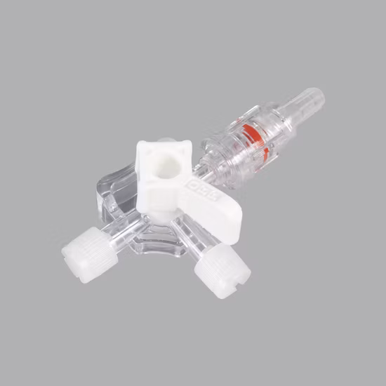 Llave de paso de 3 vías con CE&ISO Llave de paso de tres vías con adaptador de bloqueo macho Embalaje OEM y aprobación CE